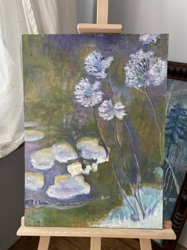 Reprodukcja Claude Monet nenufary lilie obraz