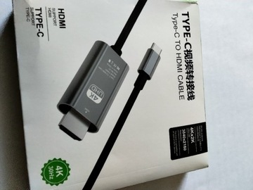 Kabel smartfon TV monitor HDMI USB C 60Hz 4K