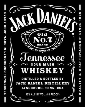 Jack Daniels - 100x80 cm - akryl na płótnie