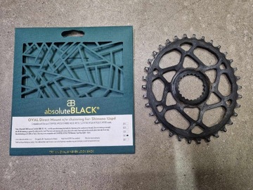 absoluteBlack zębatka 34T Shimano oval