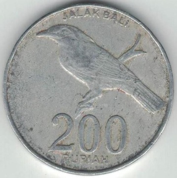 Indonezja 200 rupii 2003 25 mm Typ 1 nr 1