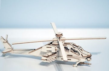 Helikopte składanka drewniana 3D puzzle