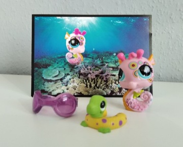 Littlest Pet Shop Postcard Pets Konik morski #1011