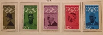 Niemcy RFN 1968 olimpiada piękna seria