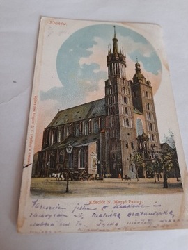 kraków - kartka wysłana w 1901