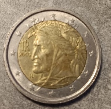 2 euro obiegowe Włochy 2002 rok