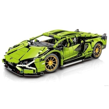 Zielony Samochód Sportowy Wyścigowy -  Zamiennik Technic Lamborghini lego