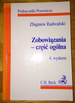 Zobowiązania - część ogólna Radwański