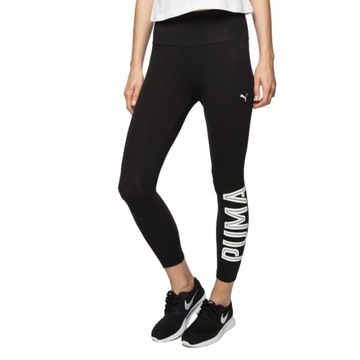 Legginsy damskie Puma 3/4 czarne S