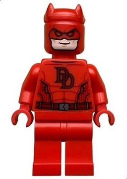 Lego Figurka sh724 Daredevil + 2 pałki - Nowa