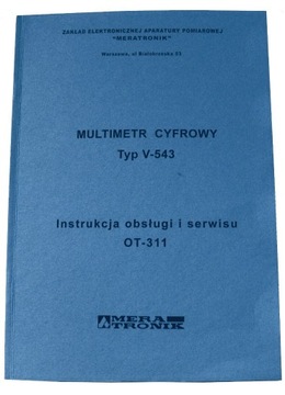 Instrukcja V-543 - Multimetr MERATRONIK