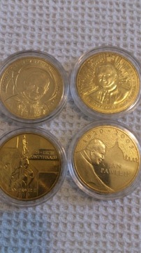 2 zł. zestaw 4 monet  Jan Paweł II  2003 - 2014