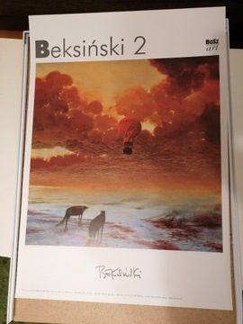 Beksiński - sygnowany plakat + certyfikat