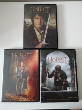 Hobbit trzy części, cena za cały komplet. Polecam.