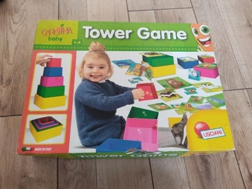 Gra układanka puzzle wieża edukacyjna 
