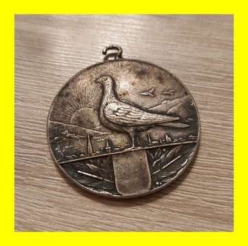 ** PZHGP ** odznaka medal gołąb pocztowy ZPSHGP