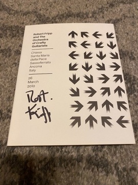 Robert Fripp (King Crimson) - autograf
