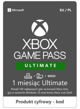 Xbox Game Pass Ultimate 30 dni nowe stare 