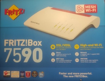 FRITZ!Box 7590 router WiFi serwer VPN 12 tuneli