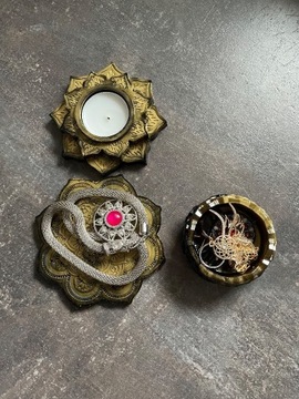 Świecznik podstawka Mandala, prezent dla kobiety