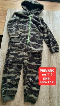 Piżama jednoczęściowa moro pajac dres polar 110