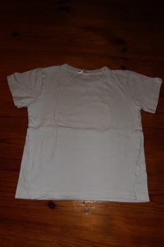 biały t-shirt chłopięcy 104/110
