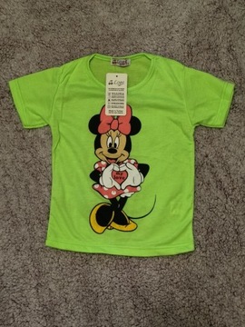 Koszulka Myszka Minnie neon 