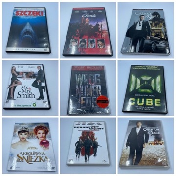 Filmy DVD Bond, Chwała, Cube, Bękarty wojny...