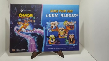 Crash Bandicoot Cubic Heroes  5 Figurek z tektury 