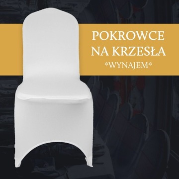 Pokrowce na krzesła białe 