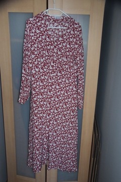 Reserved sukienka midi guziczki l/xl kwiaty floral