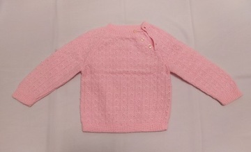 Sweter dziecięcy – MILANA – różowy