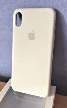 Etui iPhone Xs Max oryginalne białe SILKCON 