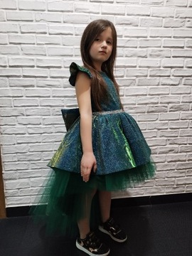 Sukienka wizytowa suknia tiulowa dla dziewczynek 