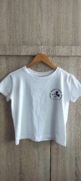 Krótki t-shirt z nadrukiem Myszki Miki Sinsay S