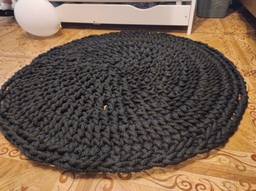 Czarny dywan dywany handmade dywan boho