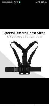Szelki na klatkę piersiową do kamer sportowych