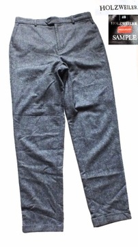 Holzweiler cudne spodnie z wełenką w jodełkę 48