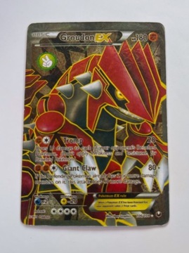 Karta „Groudon EX” z serii pokemon