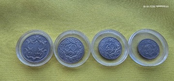 Polskie monety z 1923rok 4 szt