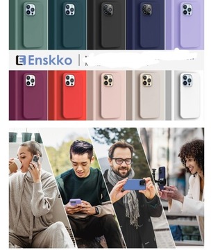 Etui Silikonowe Enskko Iphone 12 6.7 kolor zielony