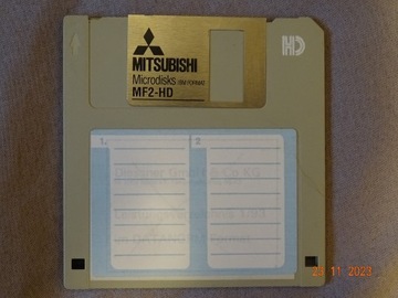 Dyskietka 3,5" MF2-HD 1,44MB MITSUBISHI używana