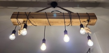 Lampa belka 110cm 6 żarówek! Loft, boho!