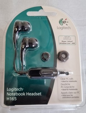 Logitech H165, słuchawki do laptopa, blister.