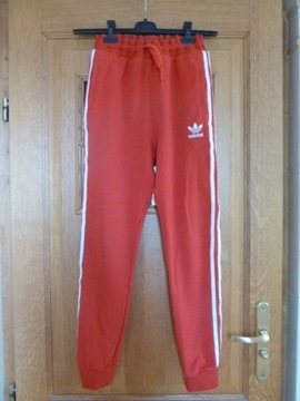 Spodnie dresowe Adidas czerwone rozmiar 160-164 cm 