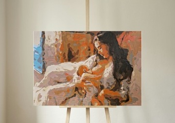 Obraz akrylowy ręcznie malowany Niemowle i Mama 40x50 cm