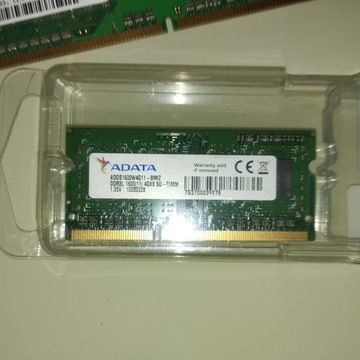 ADATA 4GB (1x4GB) 1600MHz CL11 DDR3L