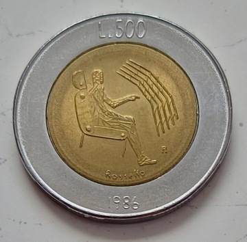 San Marino - 500 lira - 1986r. 