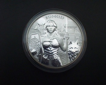 Hildegarda Srebrna moneta z serii Valkyries 1 oz.