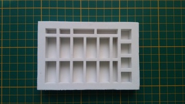 Cegły proste - Forma Silikonowa -skala 28 mm